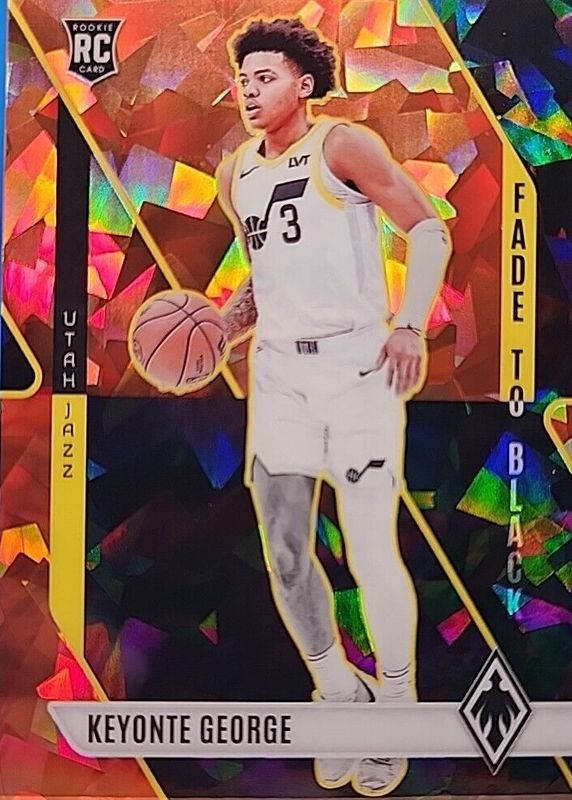 Keyonte George 2023 Phoenix #17 Fade to Black - Orange Ice /249 Rookie RAW