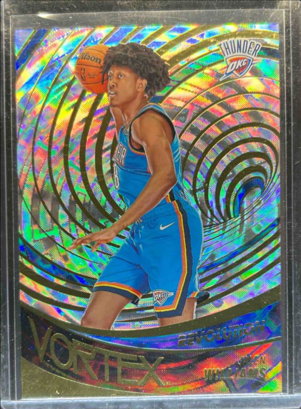 Jalen Williams 2022 Revolution #34 Vortex - Fractal Rookie RAW