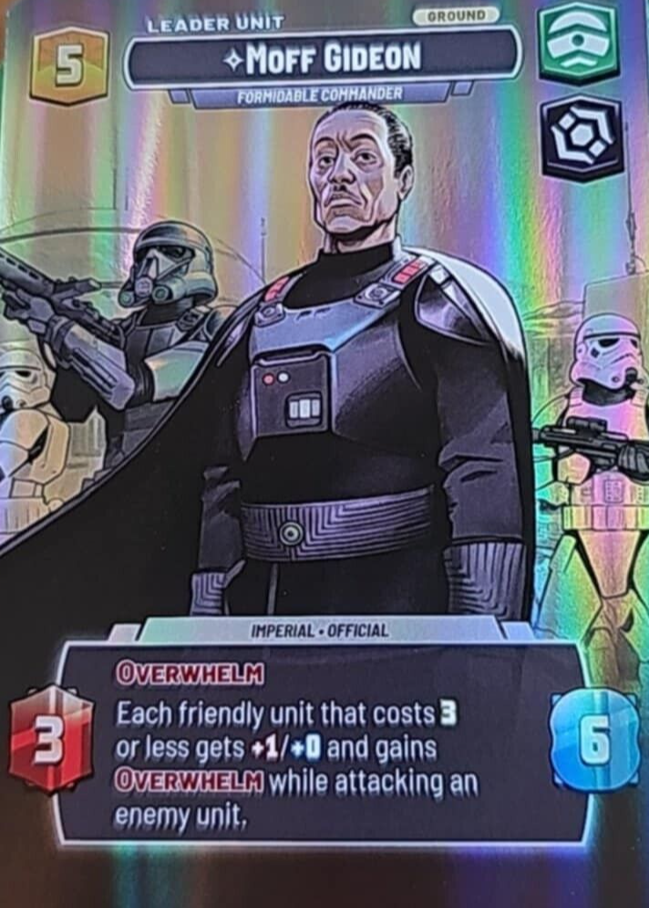 その他 STAR WARS UNLIMITED Moff Gideon Showcase Moff Gideon - Formidable Commander 2024 Shadows of the Galaxy #269