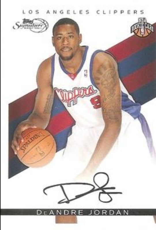 DeAndre Jordan 2008 Topps Signature #TS-DJ Facsimile Black /289 Rookie RAW