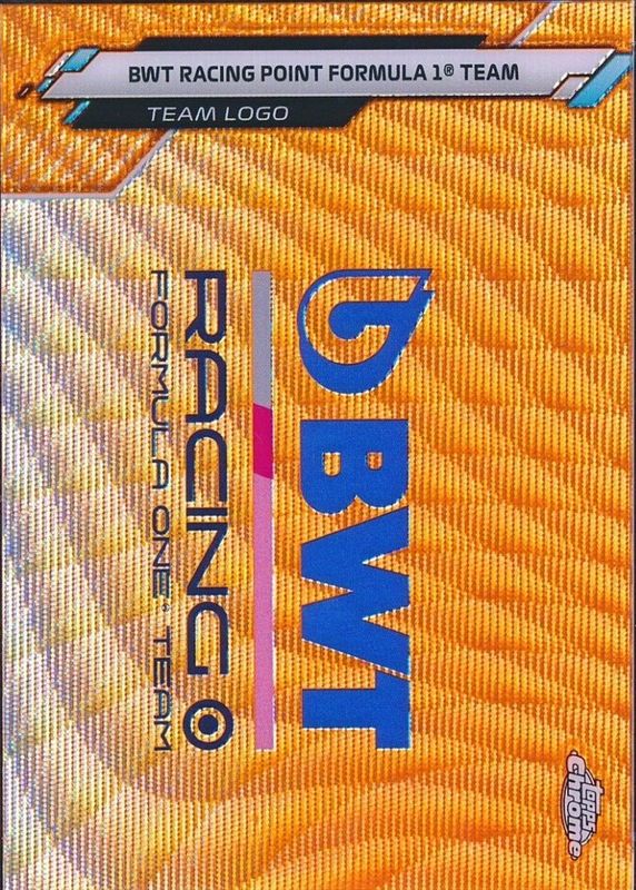 2020 Topps Chrome Formula 1 #118 Team Logos - Orange Wave Refractor /25