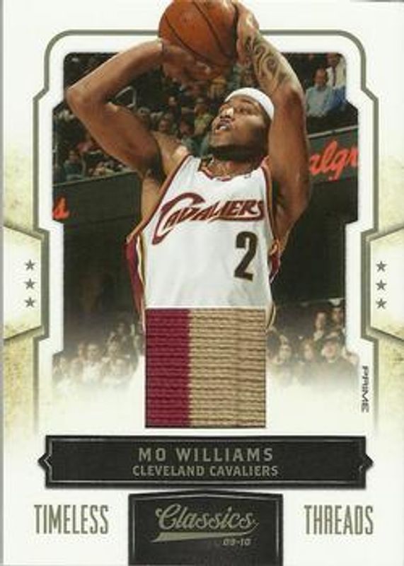Mo Williams 2009 Classics #39 Timeless Threads - Prime /25 RAW