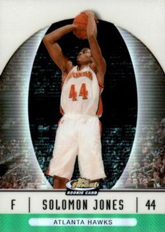 Solomon Jones 2006 Topps Finest #91 Green Refractor /199 Rookie RAW