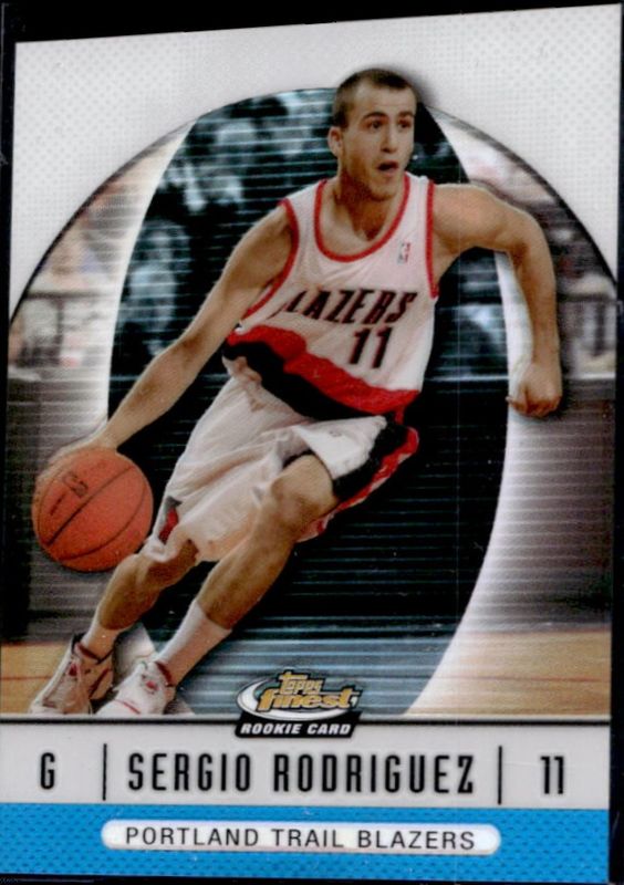 Sergio Rodriguez 2006 Topps Finest #53 Blue Refractor /299 Rookie RAW