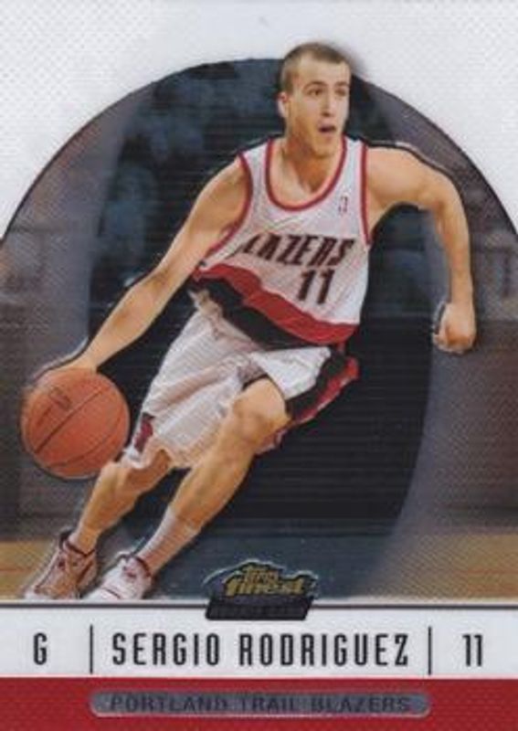 Sergio Rodriguez 2006 Topps Finest #53 Base /539 Rookie RAW