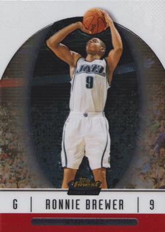 Ronnie Brewer 2006 Topps Finest #56 Base /539 Rookie RAW