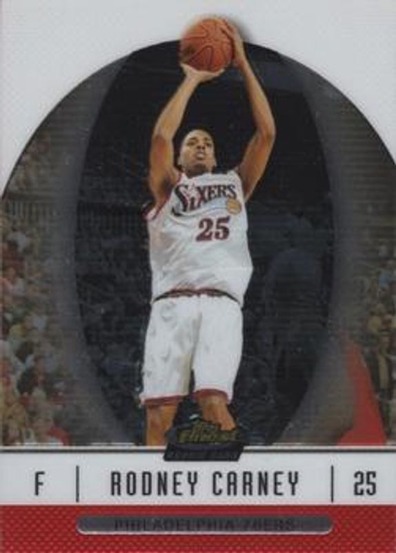 Rodney Carney 2006 Topps Finest #63 Base /539 Rookie RAW