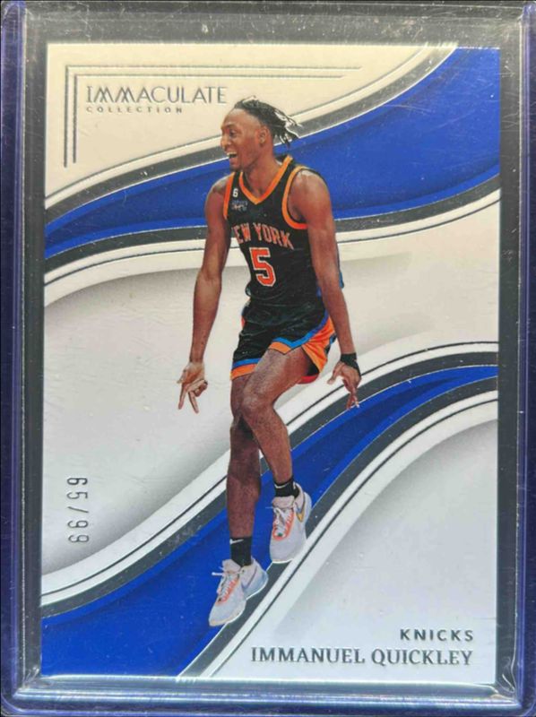 Immanuel Quickley 2022 Immaculate #38 Base /99 RAW