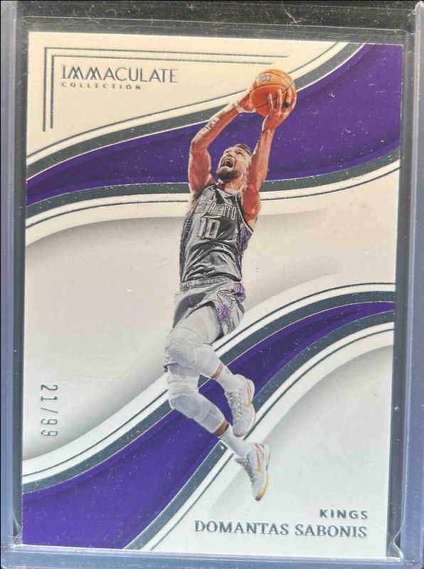 Domantas Sabonis 2022 Immaculate #74 Base /99 RAW