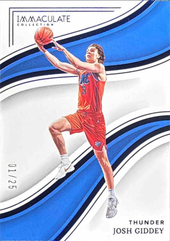 Josh Giddey 2022 Immaculate #27 Blue /25 RAW