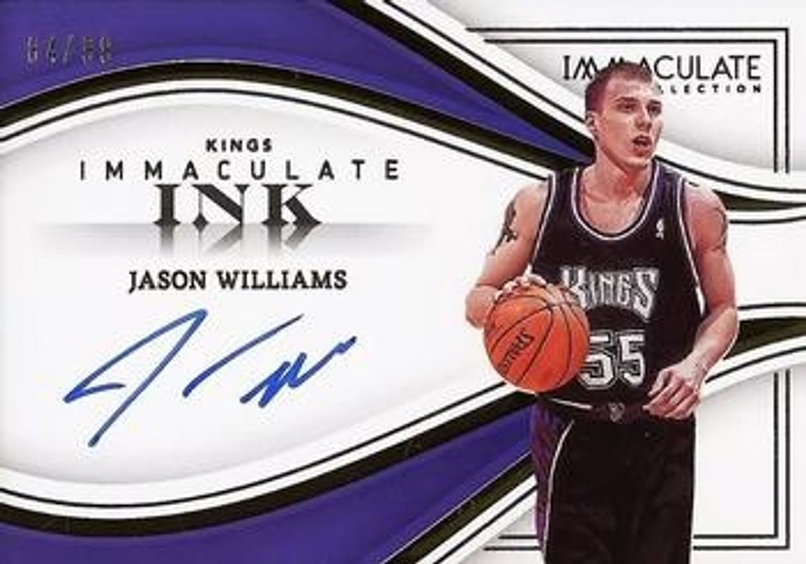 Jason Williams 2022 Immaculate #II-JWL Immaculate Ink /99 RAW