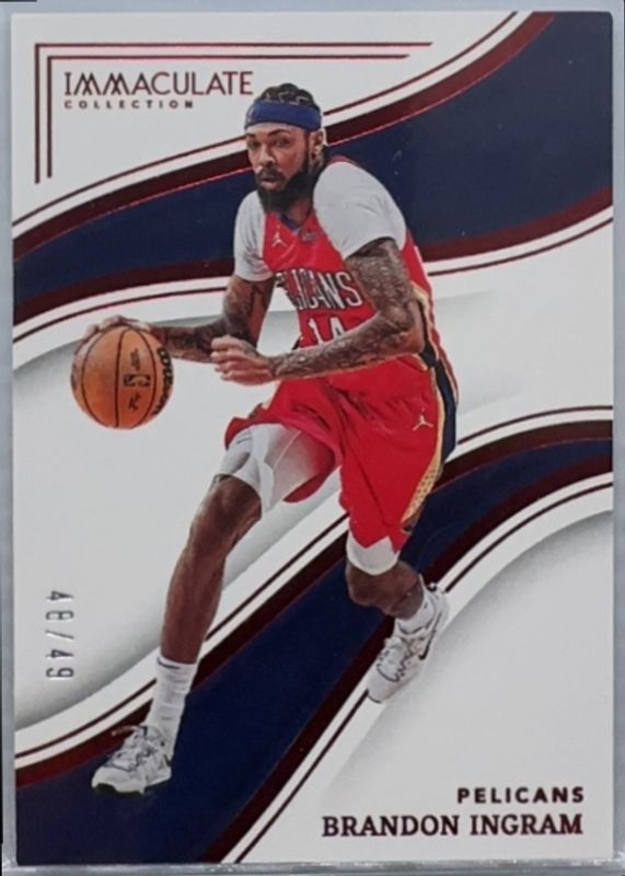 Brandon Ingram 2022 Immaculate #60 Red /49 RAW