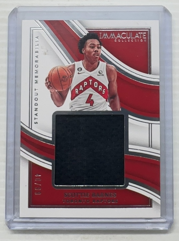 Scottie Barnes 2022 Immaculate #ISM-SCO Standout Memorabilia /99 Price ...