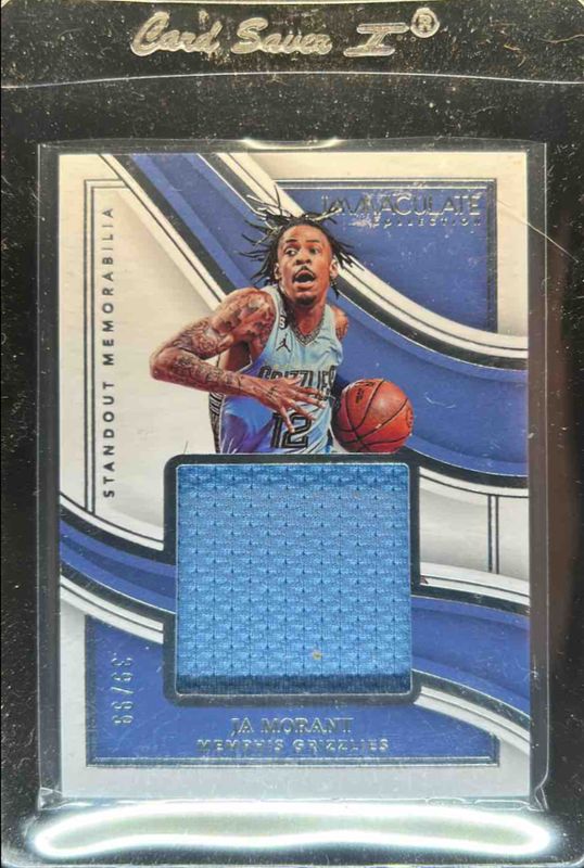 Ja Morant 2022 Immaculate #ISM-JAM Standout Memorabilia /99 RAW