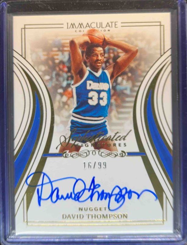 2022 Immaculate #SS-DVT Sophisticated Signatures /99