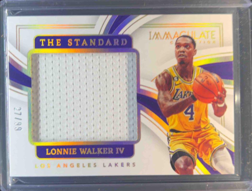 Lonnie Walker IV 2022 Immaculate #ICS-LWF The Standard /99 RAW