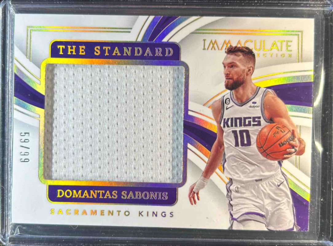 Domantas Sabonis 2022 Immaculate #ICS-DOM The Standard /99 RAW