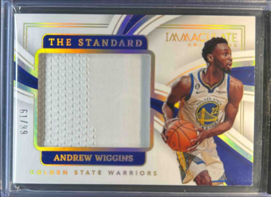 Andrew Wiggins 2022 Immaculate #ICS-AWG The Standard /99 RAW