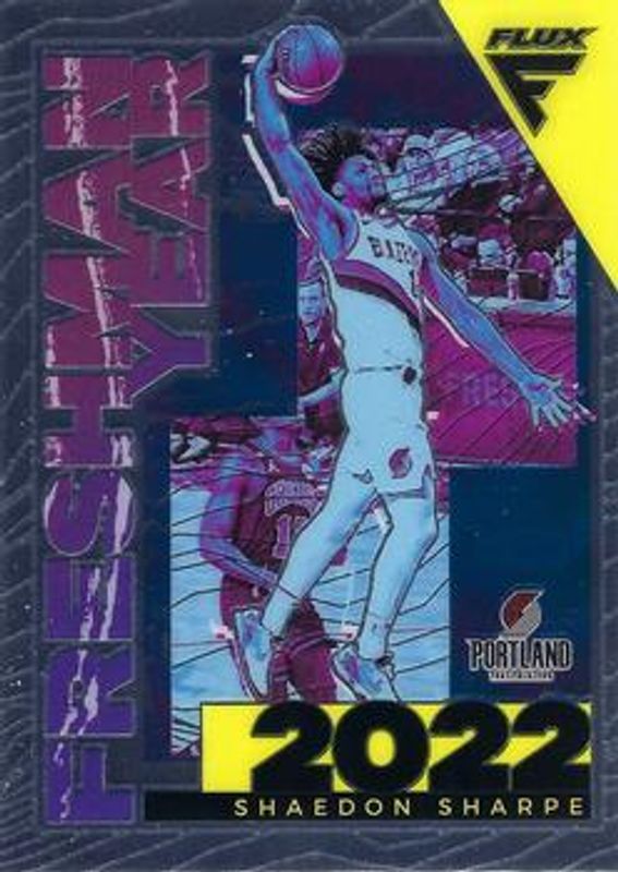 Shaedon Sharpe 2022 Flux #5 Freshman Year Rookie RAW