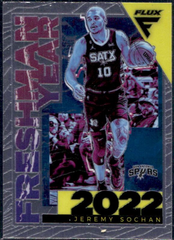 Jeremy Sochan 2022 Flux #8 Freshman Year Rookie RAW