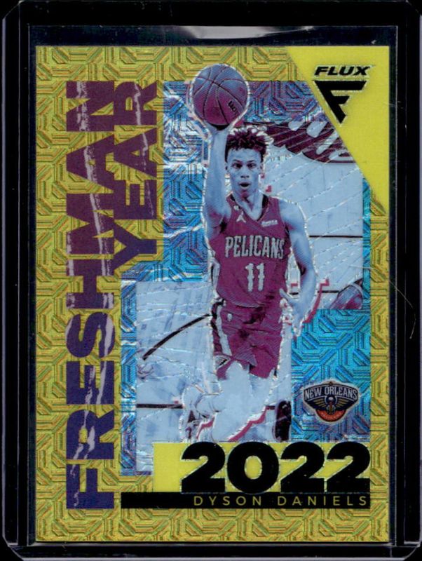 Dyson Daniels 2022 Flux #20 Freshman Year - Gold Mojo /10 Price Guide ...