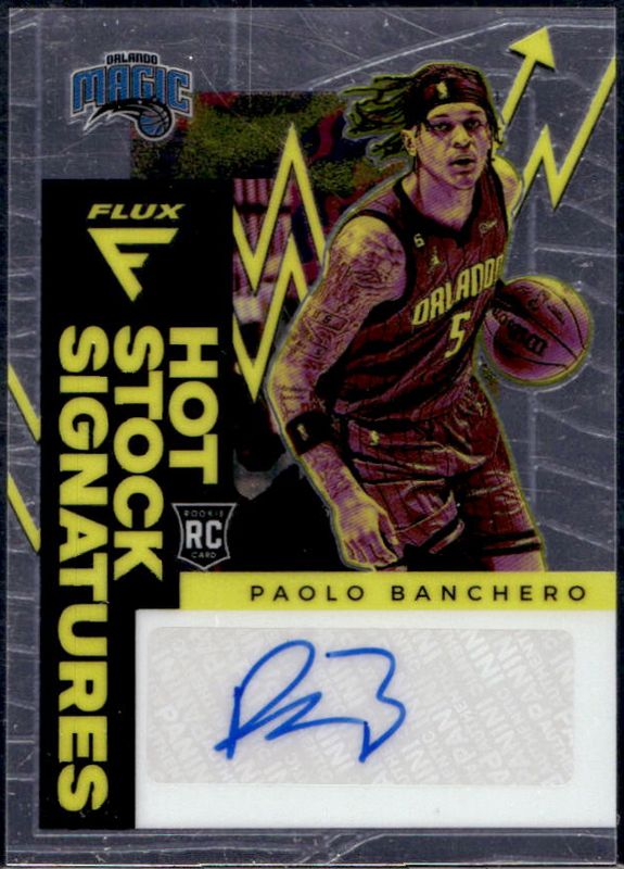 Paolo Banchero 2022 Flux #HSS-PBC Hot Stock Signatures Rookie RAW