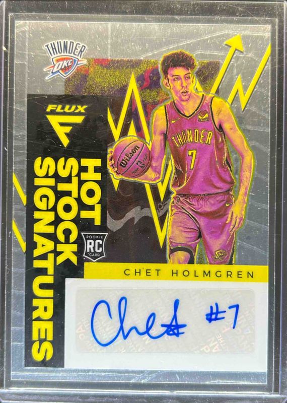 Chet Holmgren 2022 Flux #HSS-CHG Hot Stock Signatures Price Guide 