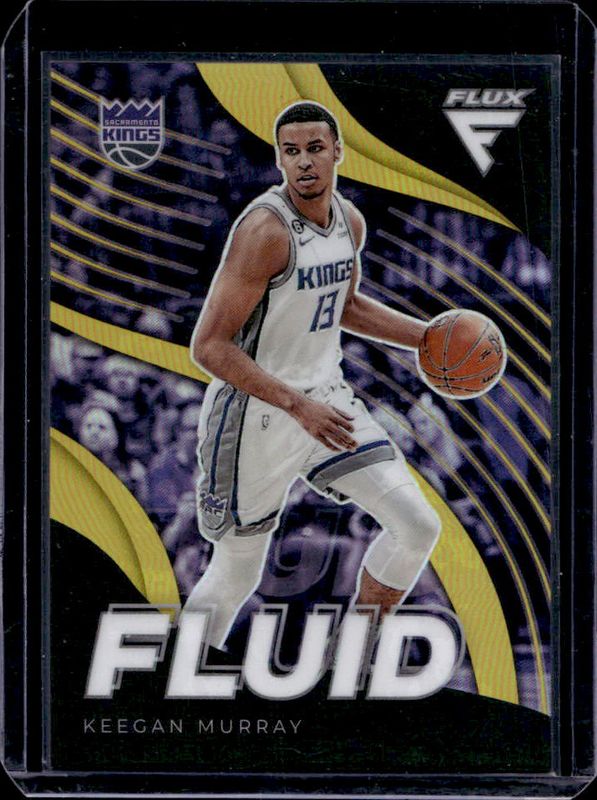 Keegan Murray 2022 Flux #16 Fluid - Gold /10 Rookie RAW