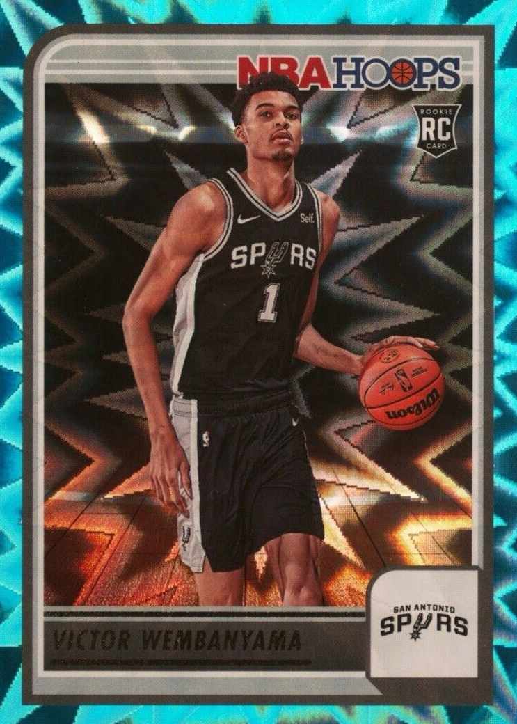Victor Wembanyama 2023 Hoops #277 Teal Explosion Price Guide