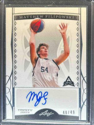 2022 Leaf Trinity #BA-MF1 Base /49