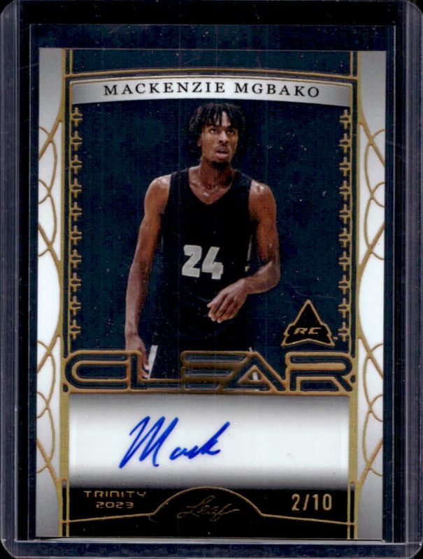 2022 Leaf Trinity #CA-MM1 Clear Auto - Holo Gold /10