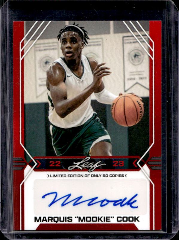 2022 Leaf Draft #BA-MC3 Autographs - Red /50