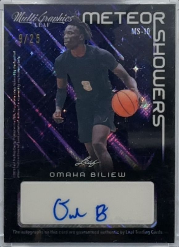 2022 Leaf Multigraphics #MS-10 Meteor Showers Autographs Purple Cross Hatch /25