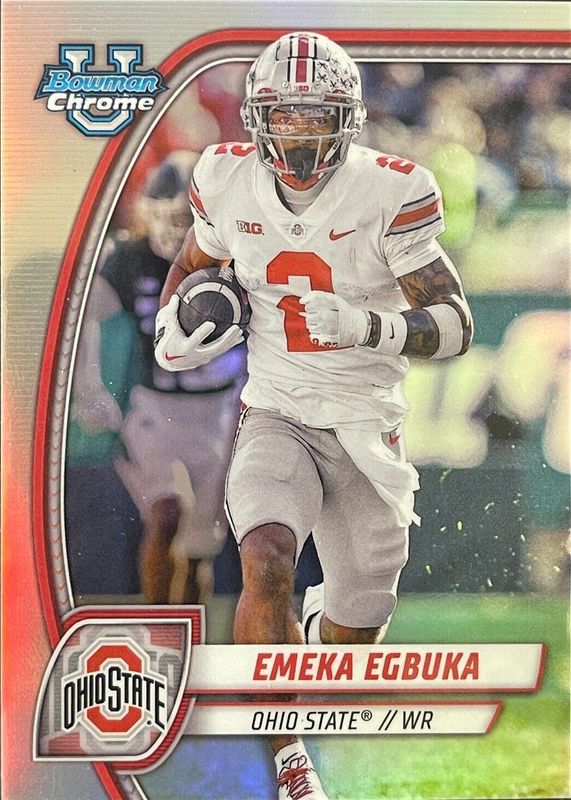 Emeka Egbuka 2024 Bowman Chrome University #SP-13 Image Variation PSA 10