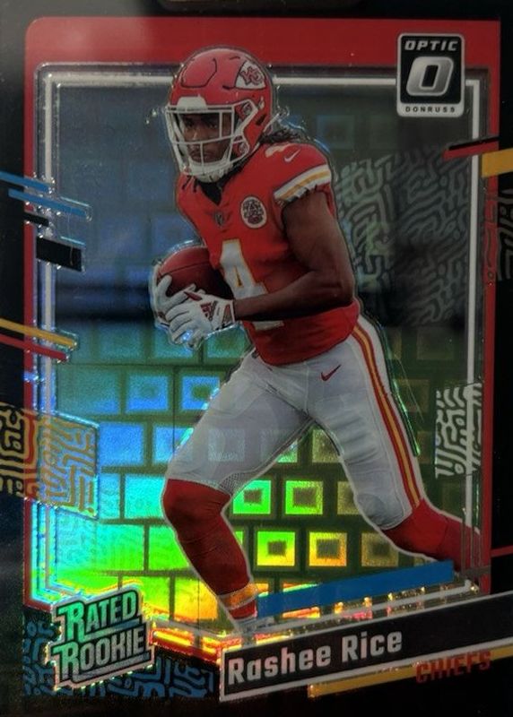 Rashee Rice 2023 Optic #257 Black Pandora /25 Rookie RAW