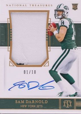 2018 National Treasures #162 Rookie Patch Auto - Holo Gold /10