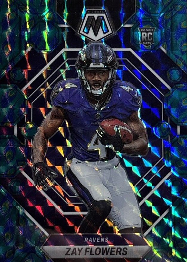 Zay Flowers 2023 Mosaic #380 Choice Peacock /(SSP) Price Guide