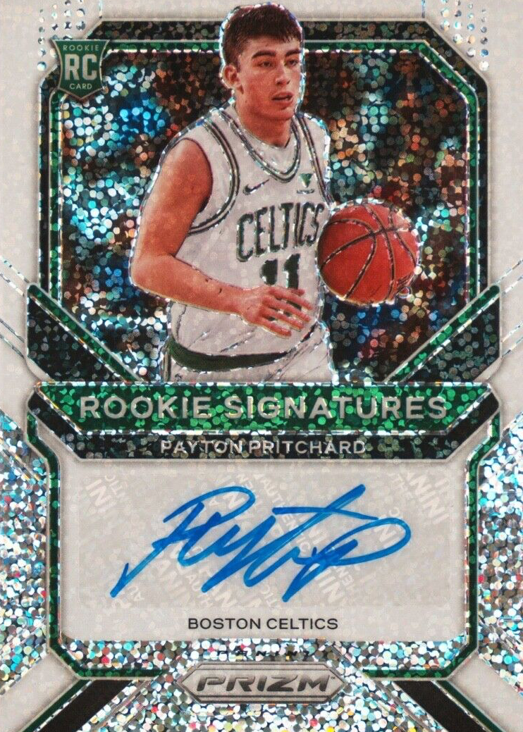 Payton Pritchard 2020 Prizm #RS-PPC Rookie Signatures - White Sparkle ...