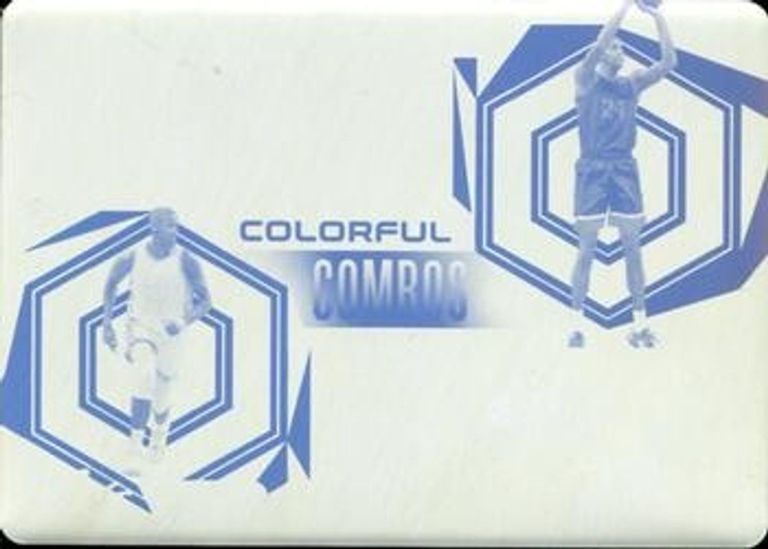 2022 Leaf Vivid #CC-37 Colorful Combos Dual Autographs Printing Plate Yellow /1