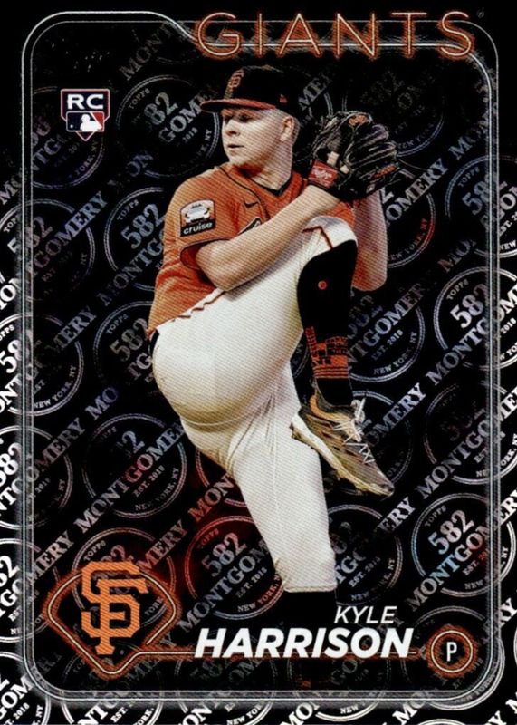Kyle Harrison 2024 Topps #667 582 Montgomery Club Rookie RAW