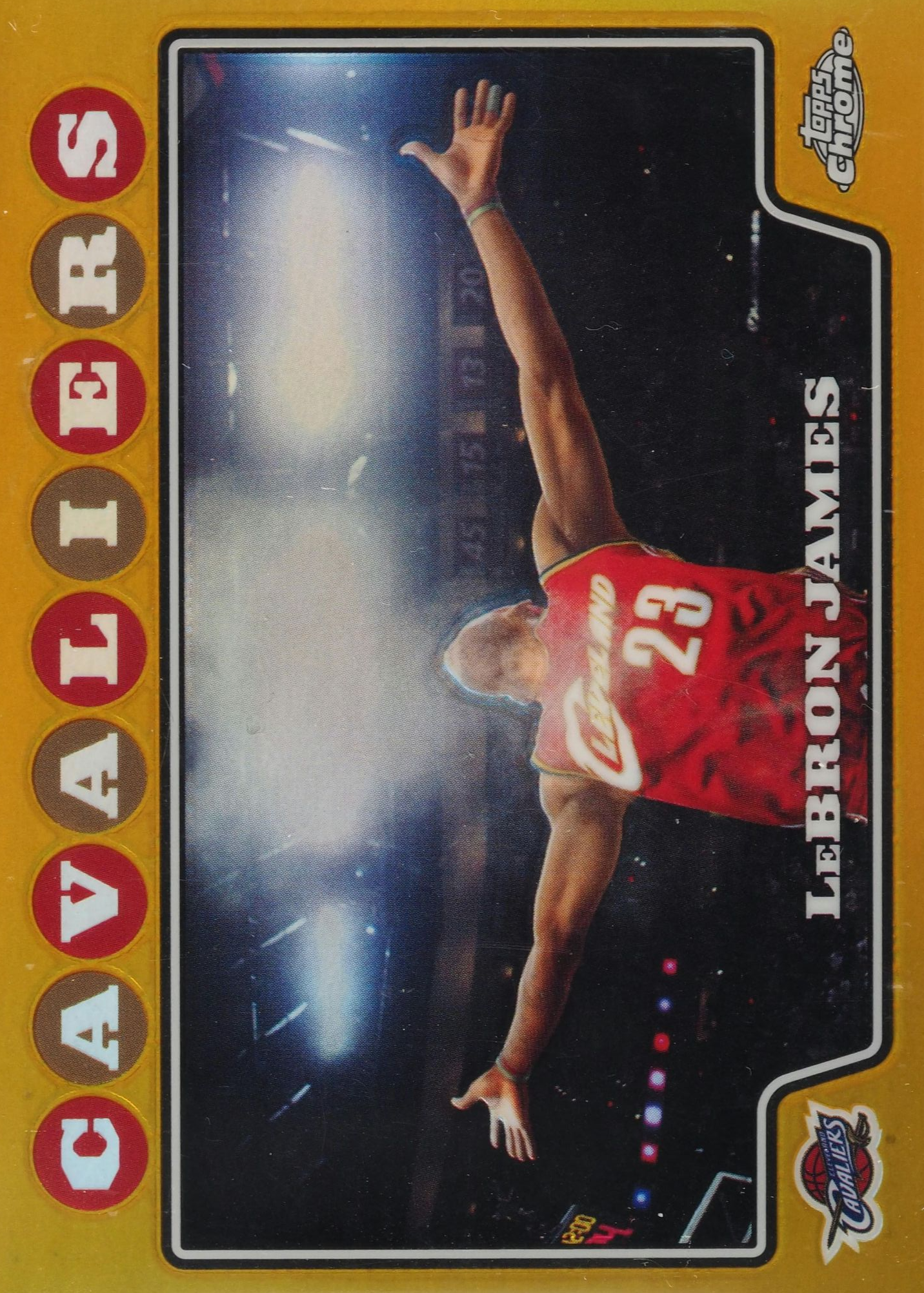 LeBron James 2008 Topps Chrome #23 Gold Refractor /50 Price Guide