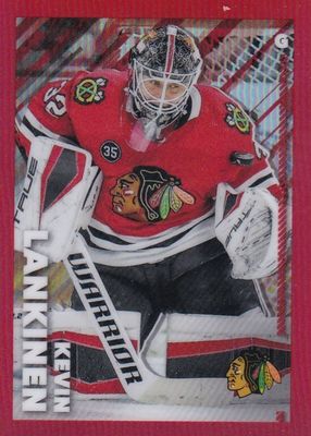 2022 Topps Chrome NHL Sticker Collection #114 Red Refractor /5