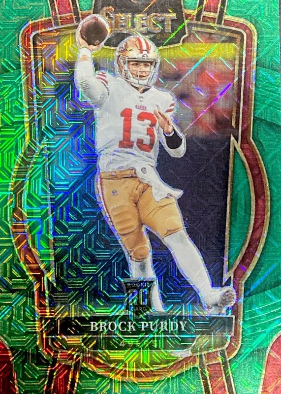 Brock Purdy 2022 Select #213 Club Level Green /5 Rookie RAW