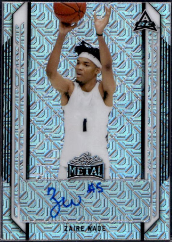 Zaire Wade 2021 Leaf Metal #BA-ZW1 Silver Mojo RAW