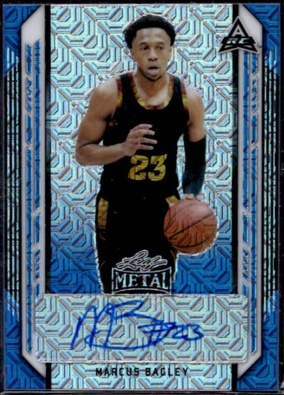 Marcus Bagley 2021 Leaf Metal #BA-MB1 Blue Mojo /20 RAW