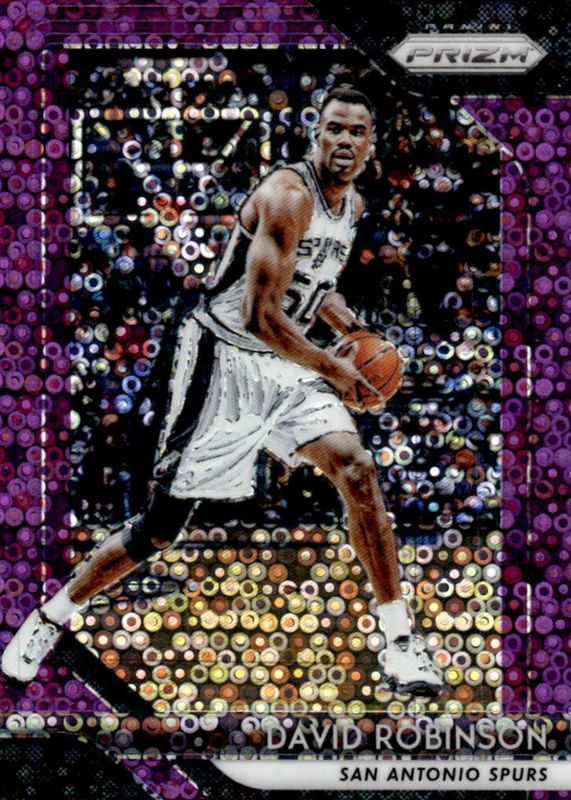 David Robinson 2018 Prizm #195 Fast Break Purple /75 RAW