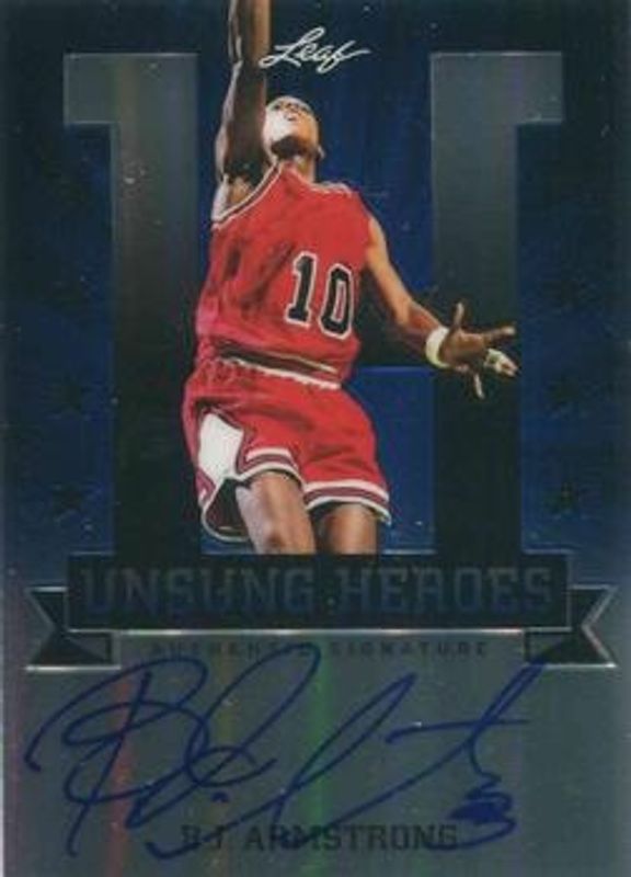 2012 Leaf Metal #UH-BA1 Unsung Heroes - Holo Blue /25
