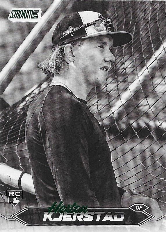 Heston Kjerstad 2024 Stadium Club #80 Black & White Rookie RAW