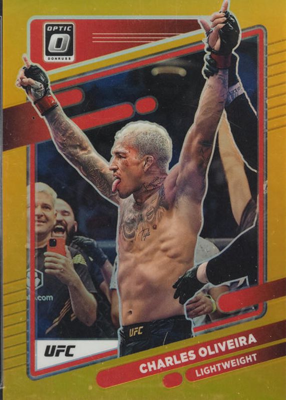 Charles Oliveira 2022 Optic UFC #88 Gold /10 RAW