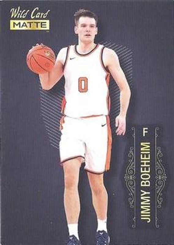 Jimmy Boeheim 2022 Wild Card Matte #MB-35 Base RAW